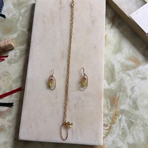 Elegant Gold and Brown Jewelry Set